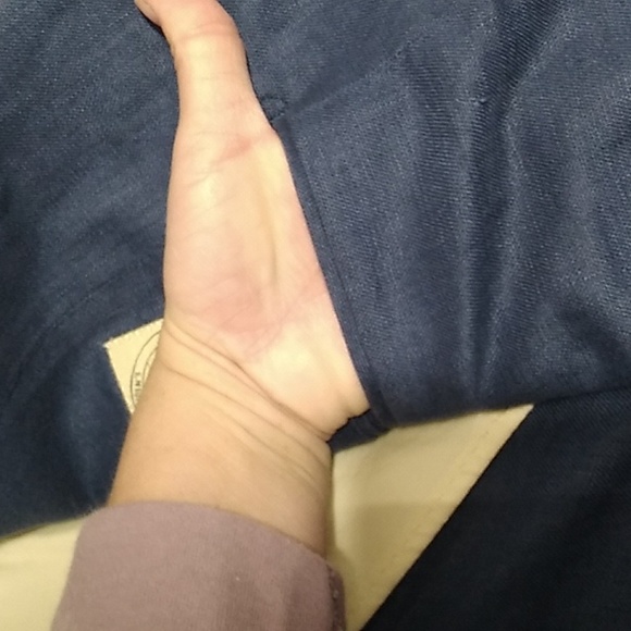 SALE! Crittendens Cool Cotton Blue 100% Linen Vintage Jacket/Blazer XL (A-76) - Picture 13 of 16